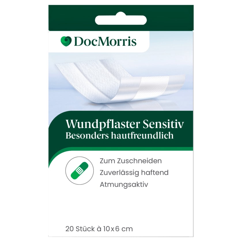 DocMorris Wundpflaster sensitiv 20x6cm 20 Stück